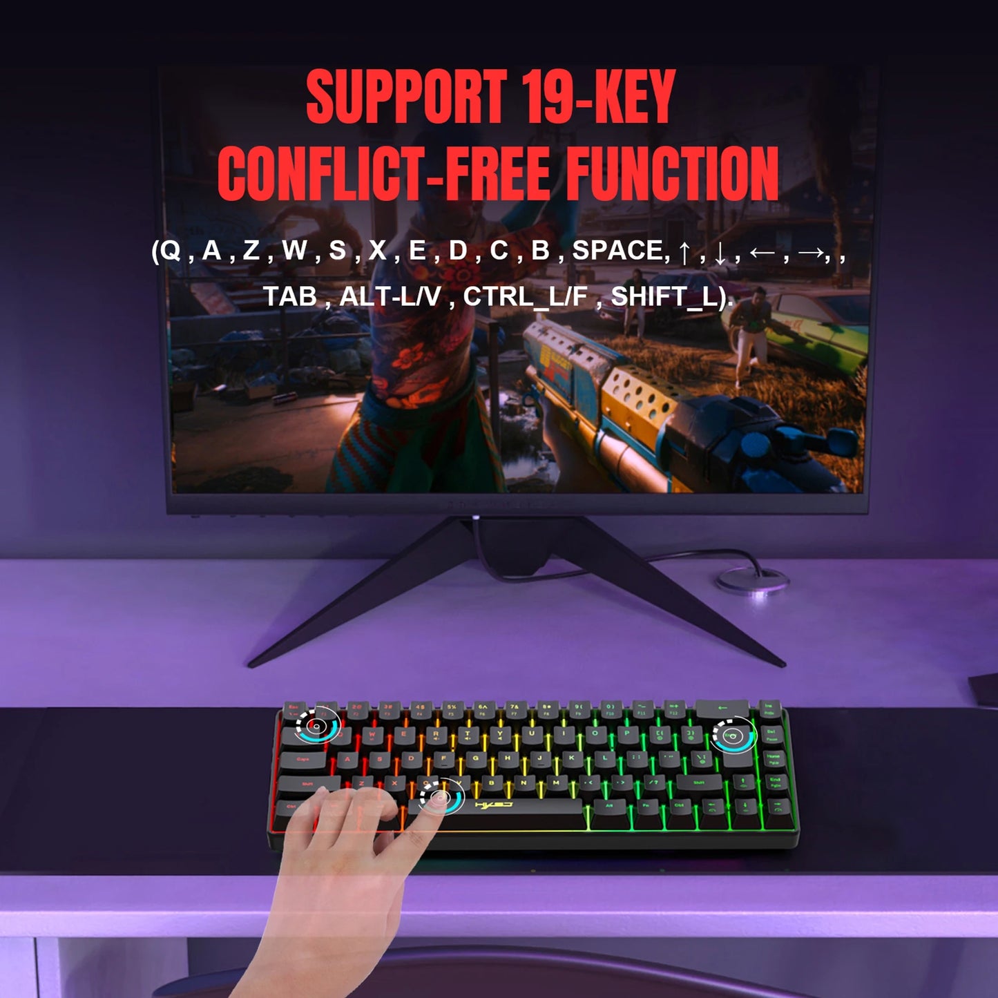 Teclado gamer Mini